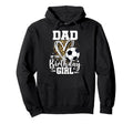 Dad Birthday Soccer Ball Dad Leopard Hoodie - Novelty Apparel Men Women - T-Shirt, Sweatshirt, Hoodie