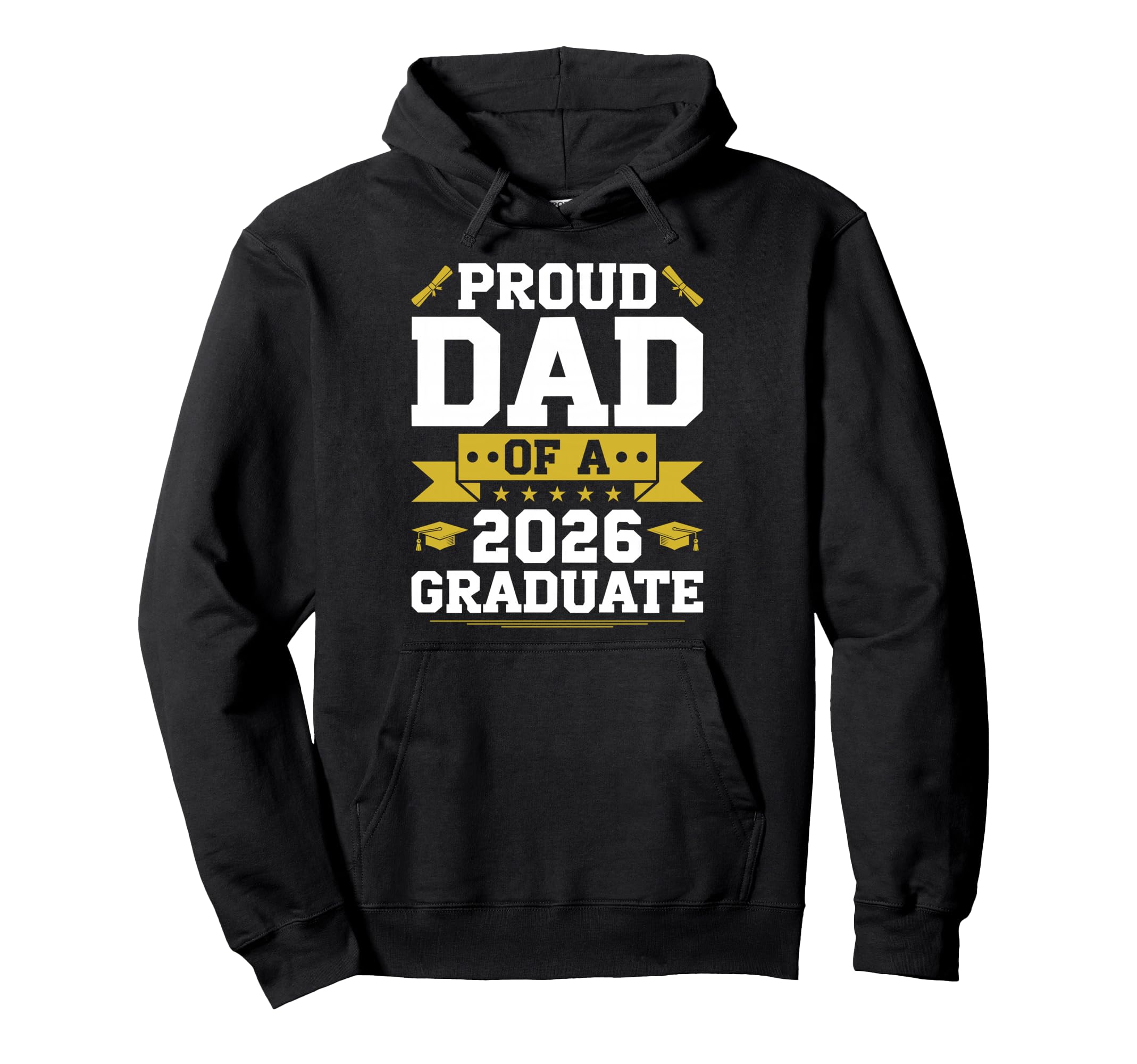 Proud Dad 2026 Graduate Graduation Hoodie - Trendy Graphic Men Women - T-Shirt, Sweatshirt, Hoodie
