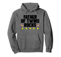 Father Twins Dad Fathers Day Funny Hoodie - Novelty Apparel for Adults - T-Shirt, Sweatshirt, Hoodie