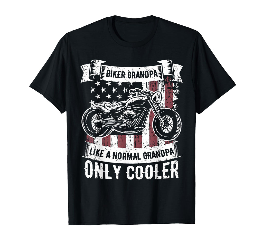 Biker Grandpa Ride Motorcycles T-Shirt - Custom Art Print Unisex - T-Shirt, Sweatshirt, Hoodie