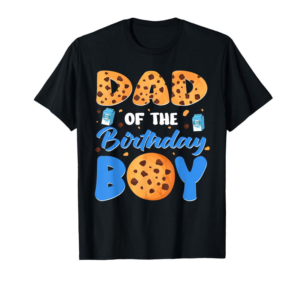 Dad Birthday Milk And Cookies 1 Year T-Shirt - Custom Art Print for Adults - T-Shirt, Sweatshirt, Hoodie
