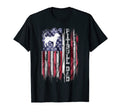 American Flag Proud Pitbull Dad T-Shirt - Custom Art Print for Adults - T-Shirt, Sweatshirt, Hoodie
