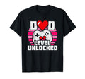 Announcement Gamer Dad New Dad Level T-Shirt - Unique Graphic Men Women - T-Shirt, Sweatshirt, Hoodie