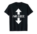 Two Seater Arrow Naughty Dad Joke T-Shirt - Casual Everyday Wear Men Women - T-Shirt, Sweatshirt, Hoodie