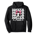 Soccer Aunt Soccer Auntie Coquette Bow Hoodie - Novelty Apparel Men Women - T-Shirt, Sweatshirt, Hoodie