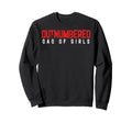 Outnumbered Dad Funny Parenting Sweatshirt - Minimalist Print Men Women - T-Shirt, Sweatshirt, Hoodie