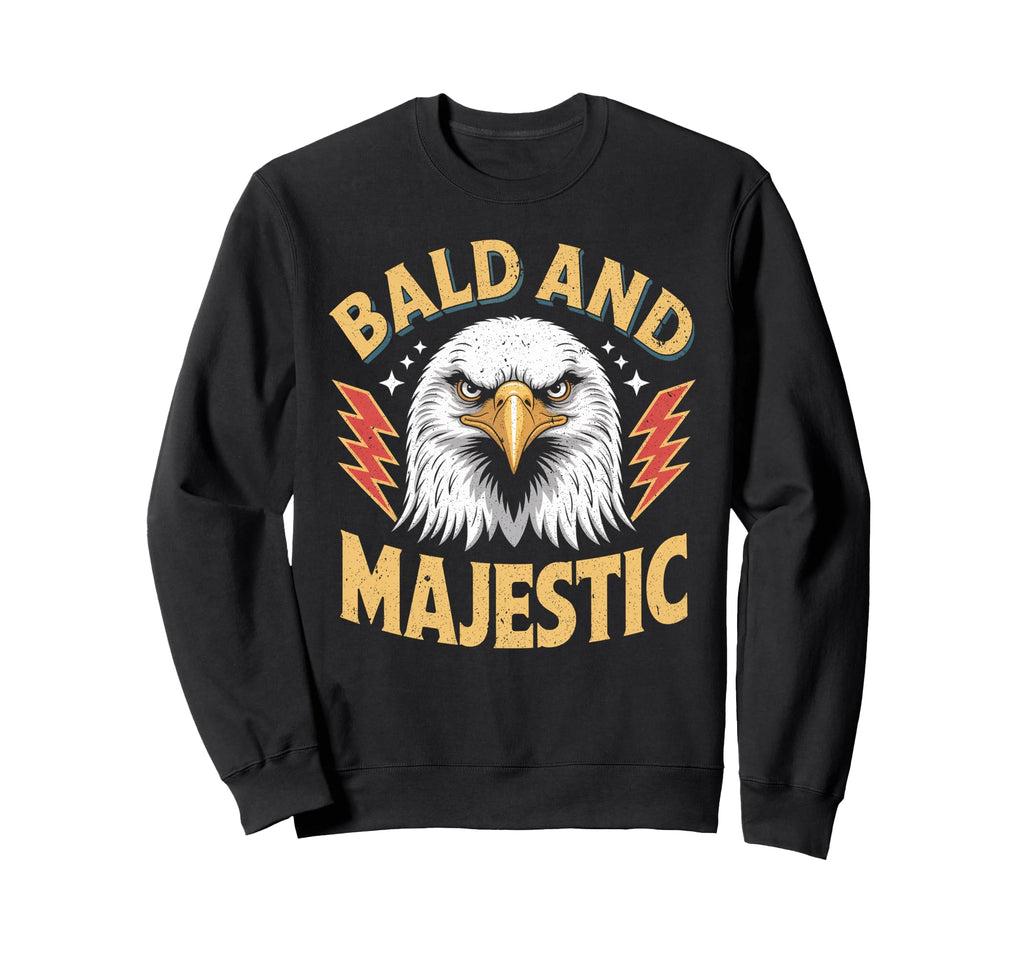 Bald Majestic Sexy Bald Guy Funny Sweatshirt - Unique Graphic for Adults - T-Shirt, Sweatshirt, Hoodie