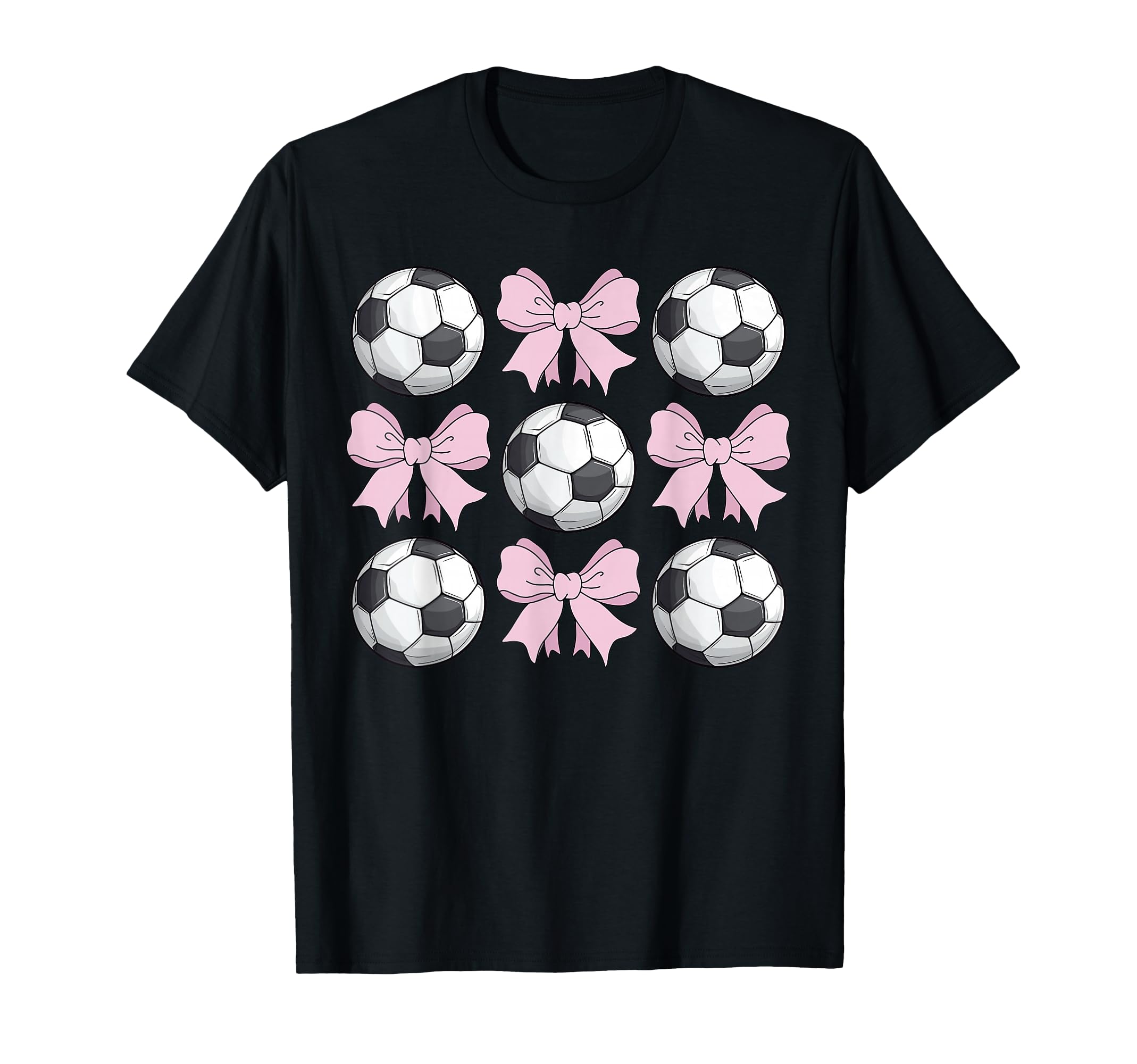 Soccer Coquette Bow Soccer T-Shirt - Unique Graphic Men Women - T-Shirt, Sweatshirt, Hoodie