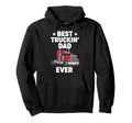 Best Truckin Dad Ever Funny Truck Hoodie - Custom Art Print Men Women - T-Shirt, Sweatshirt, Hoodie