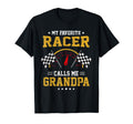 My Favorite Racer Calls Me Grandpa Racing T-Shirt - Graphic Print Unisex - T-Shirt, Sweatshirt, Hoodie