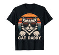 Cat Daddy Sunglasses Sunset Fur Dad T-Shirt - Aesthetic Graphic Unisex - T-Shirt, Sweatshirt, Hoodie