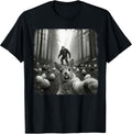 Bunny Selfie with Bigfoot Funny Easter Men Women - Adult & Kids T-Shirts, Sweatshirts & Hoodies apparel design preview 1