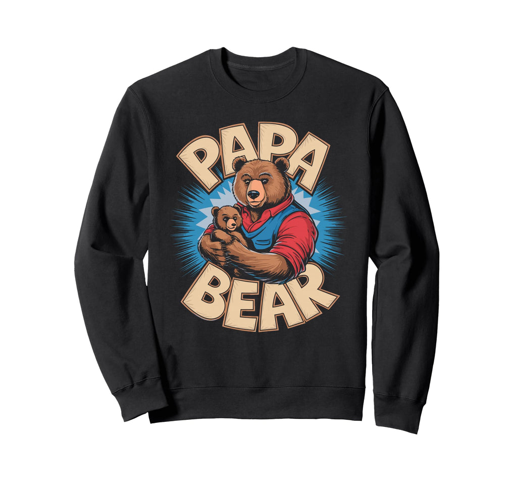 Papa Bear Holding Hands Cubs Sweatshirt - Trendy Graphic Men Women - T-Shirt, Sweatshirt, Hoodie