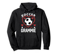 Soccer Grammie Heart Grammie Soccer Hoodie - Fun Novelty Design Men Women - T-Shirt, Sweatshirt, Hoodie