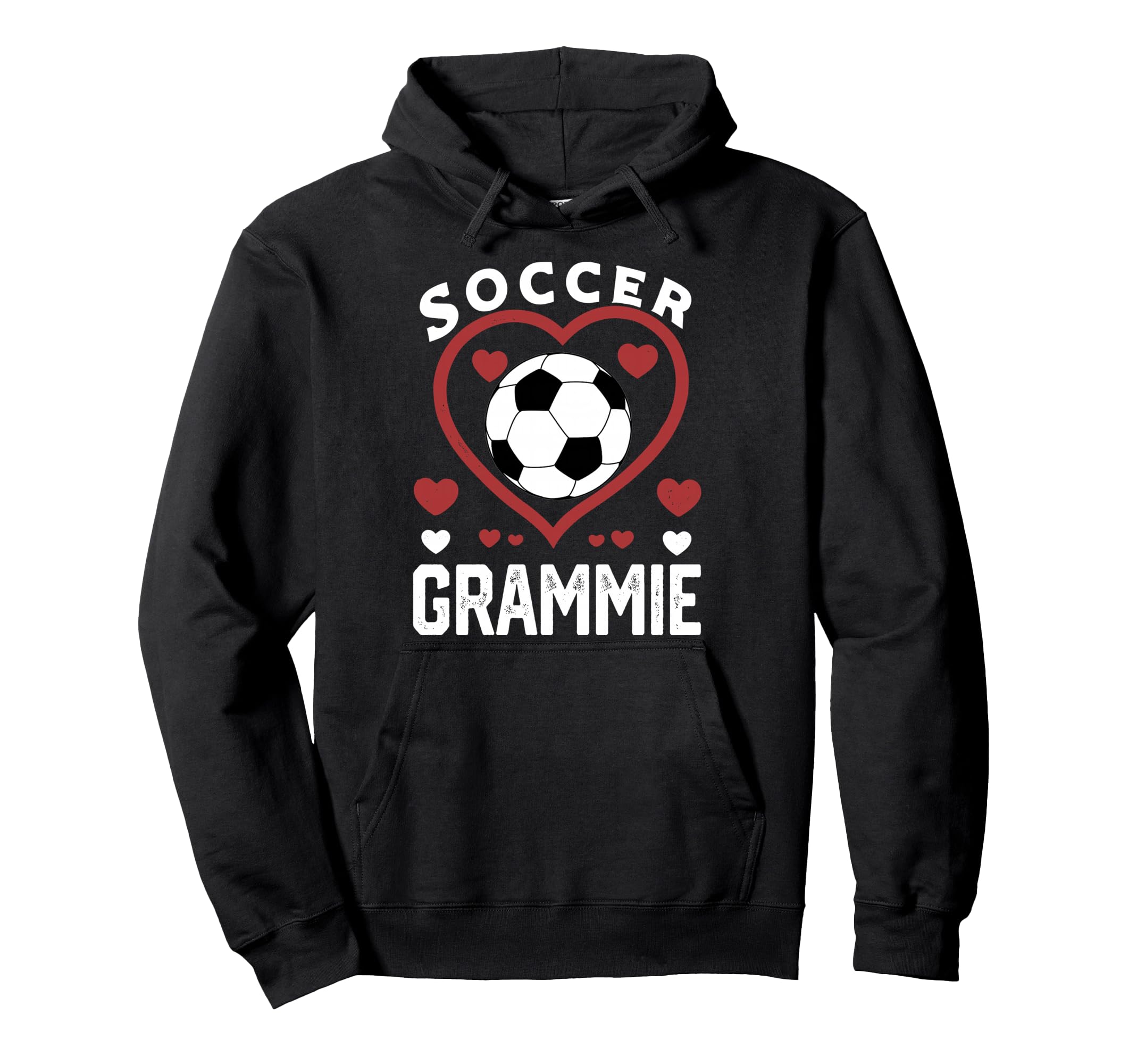 Soccer Grammie Heart Grammie Soccer Hoodie - Fun Novelty Design Men Women - T-Shirt, Sweatshirt, Hoodie