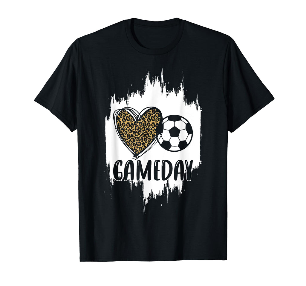 Soccer Game Day Leopard Cheetah T-Shirt - Aesthetic Graphic for Adults - T-Shirt, Sweatshirt, Hoodie