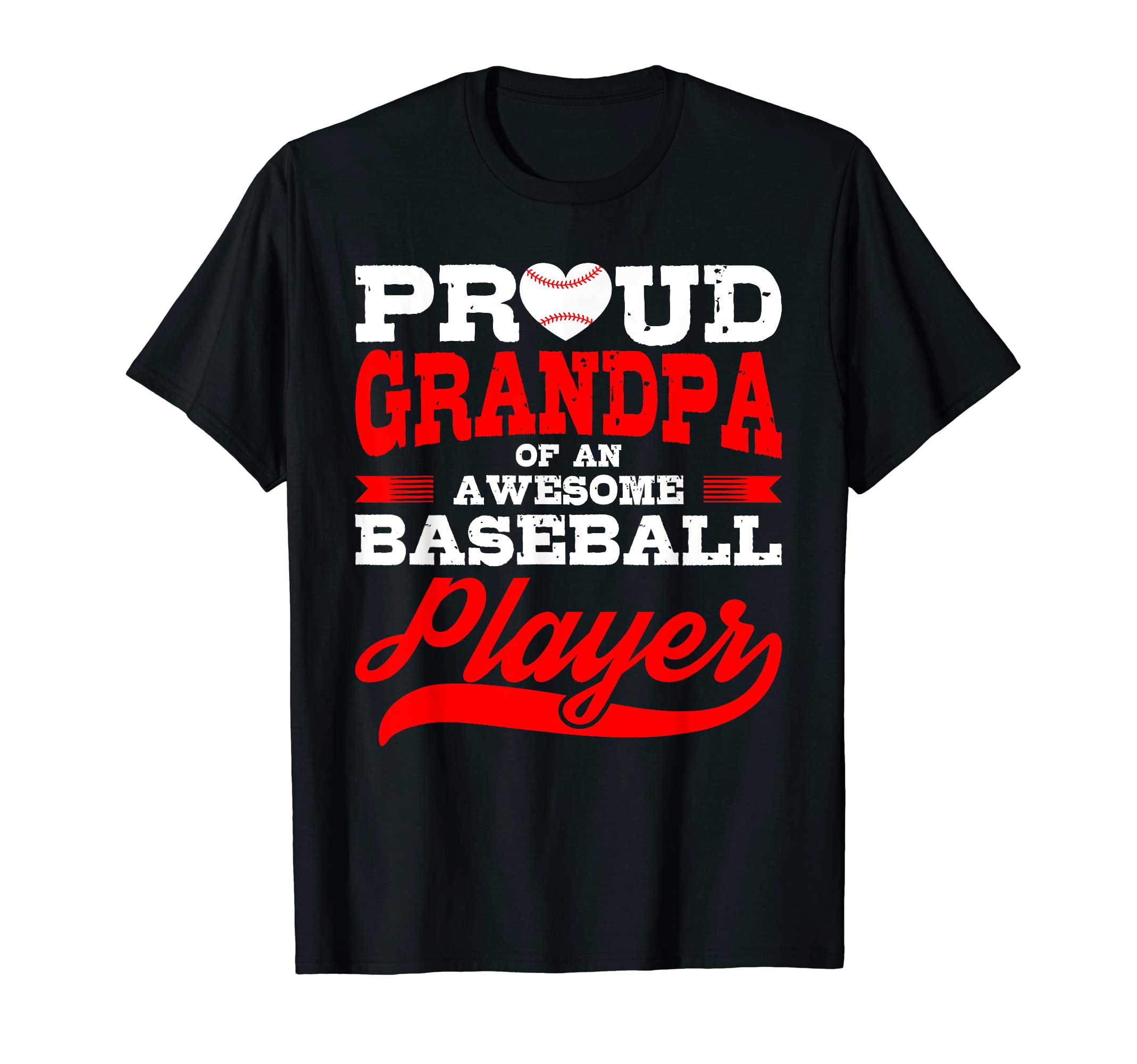 Grandpa Baseball Player Sports Lover T-Shirt - Custom Art Print for Adults - T-Shirt, Sweatshirt, Hoodie