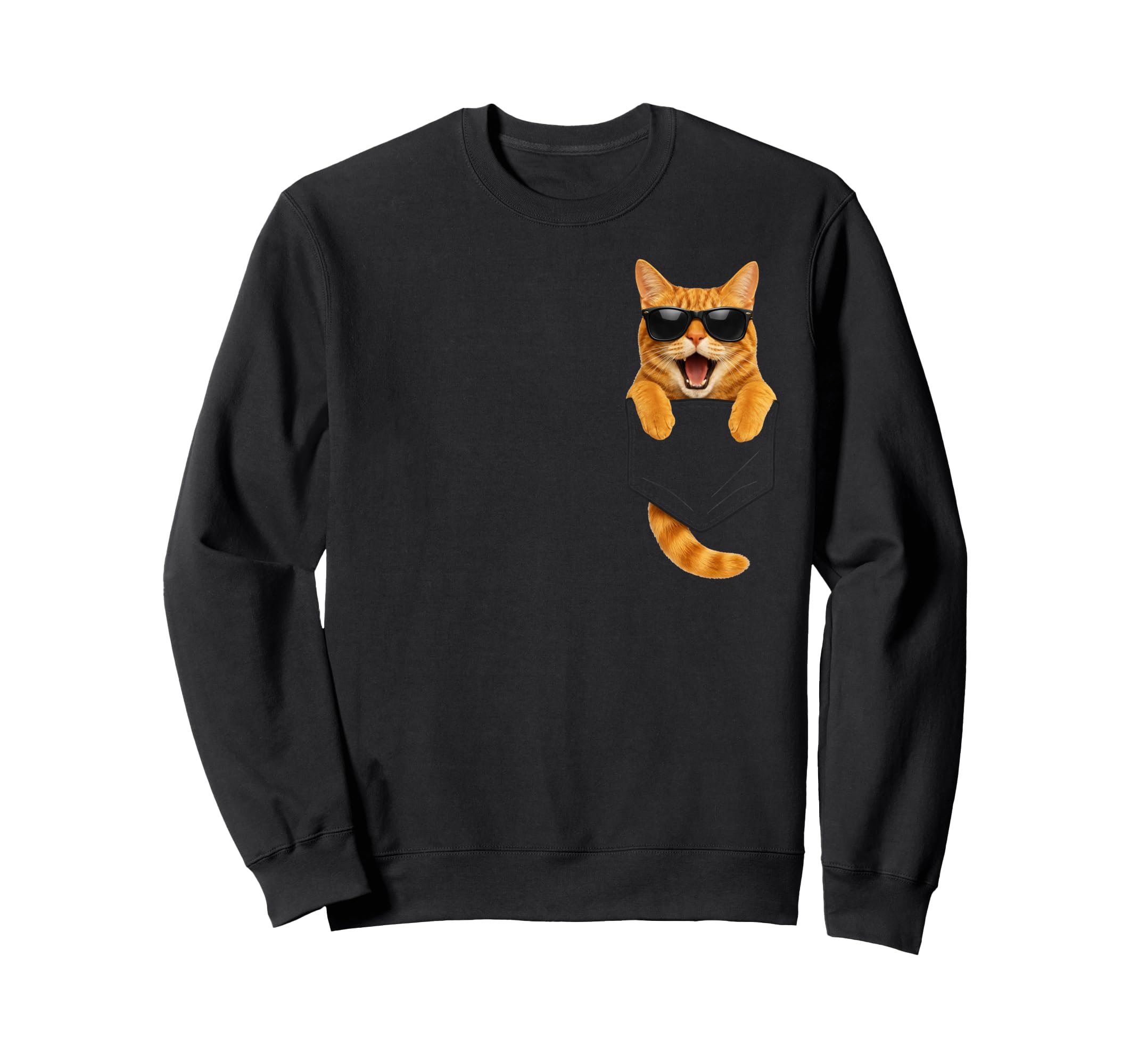 Tabby Cat Pocket Funny Gifts Cat Sweatshirt - Streetwear Style Men Women - T-Shirt, Sweatshirt, Hoodie