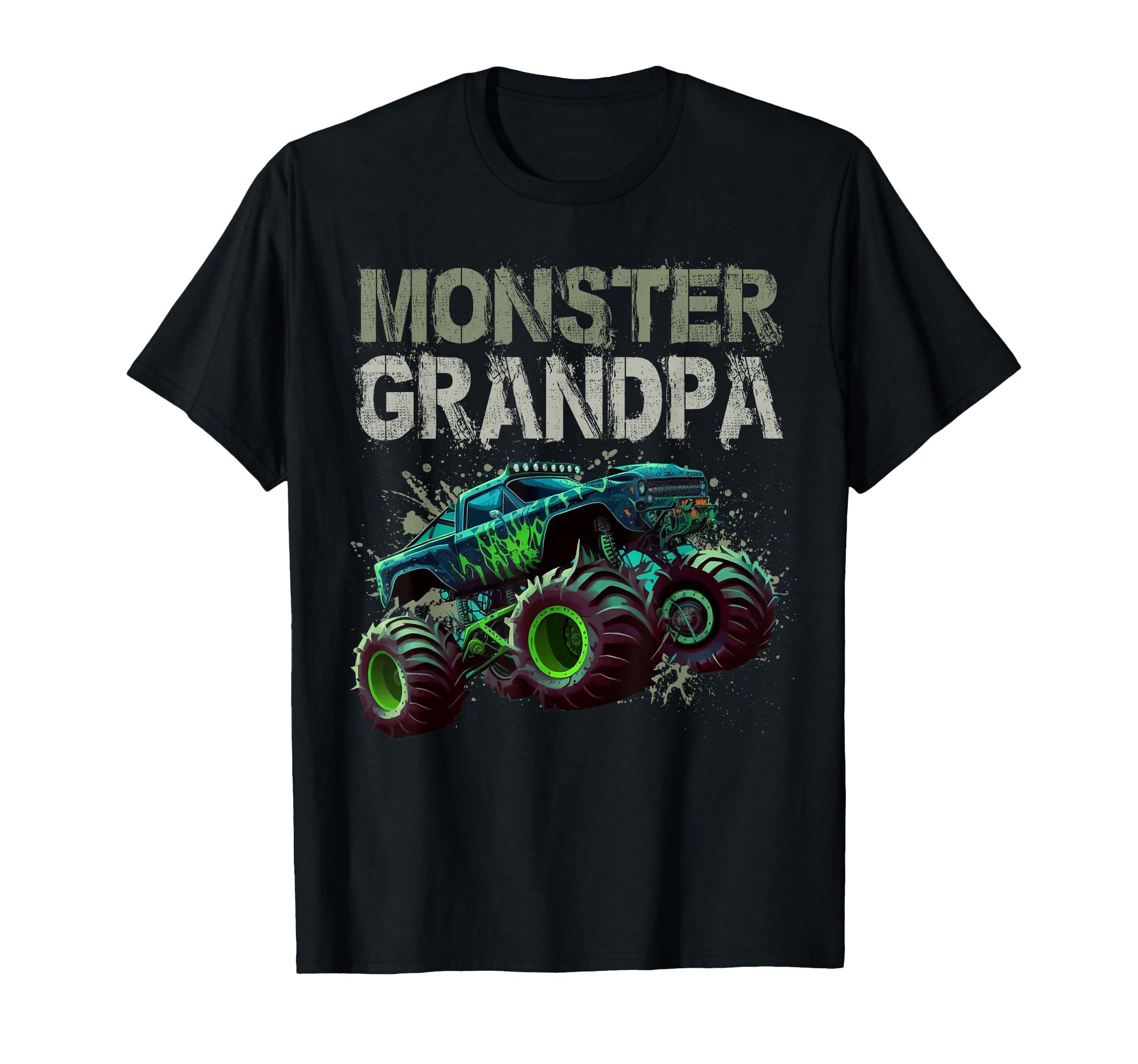 Monster Truck Grandpa Family T-Shirt - Minimalist Print for Adults - T-Shirt, Sweatshirt, Hoodie
