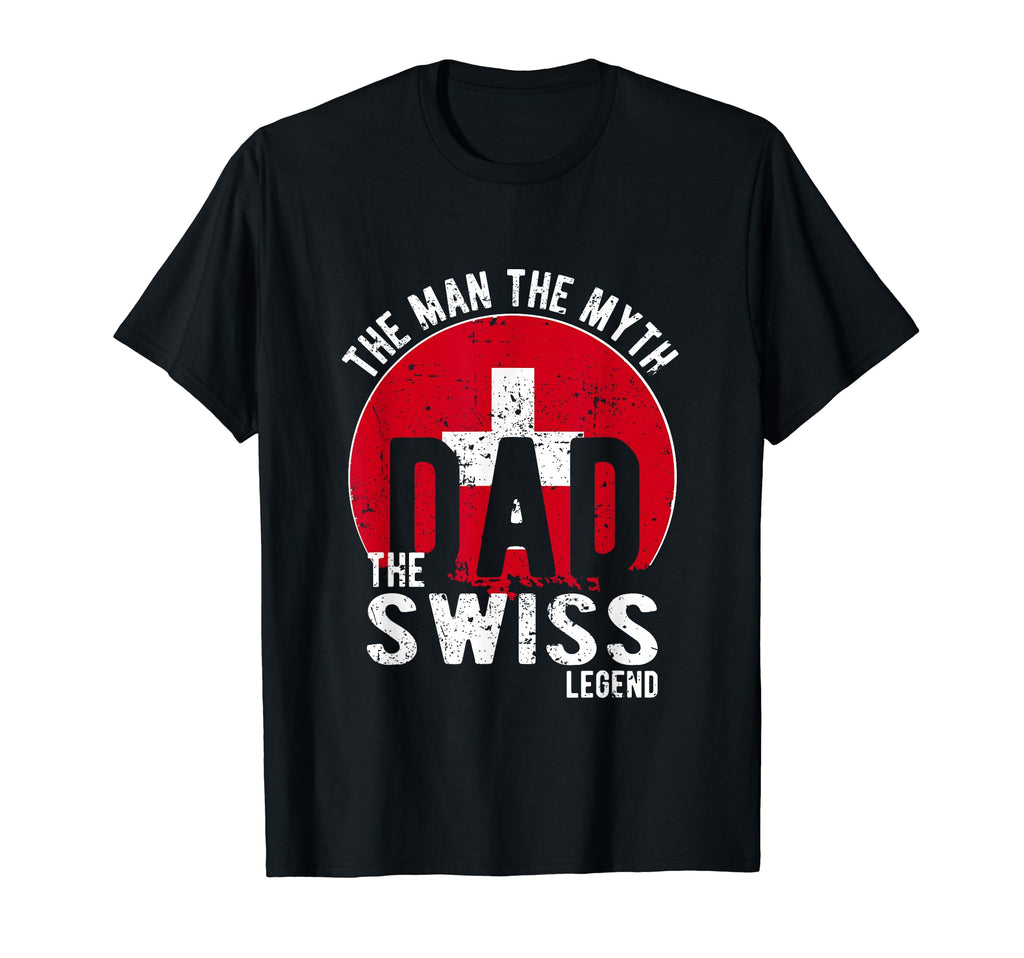 Myth Swiss Legend Dad Swiss T-Shirt - Custom Art Print Men Women - T-Shirt, Sweatshirt, Hoodie