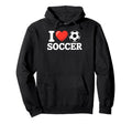 I Love Soccer Goalie Player Fan Game Hoodie - Minimalist Print Men Women - T-Shirt, Sweatshirt, Hoodie