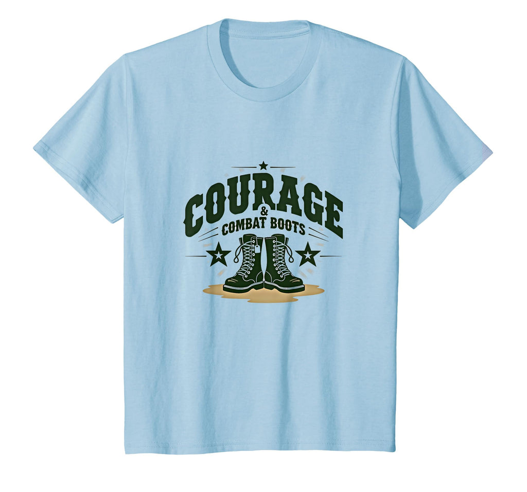 Army Dads American Dad Courage Combat T-Shirt - Graphic Print for Adults - T-Shirt, Sweatshirt, Hoodie