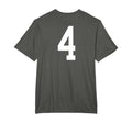 Number 4 Back Soccer Training T-Shirt - Custom Art Print Men Women - T-Shirt, Sweatshirt, Hoodie