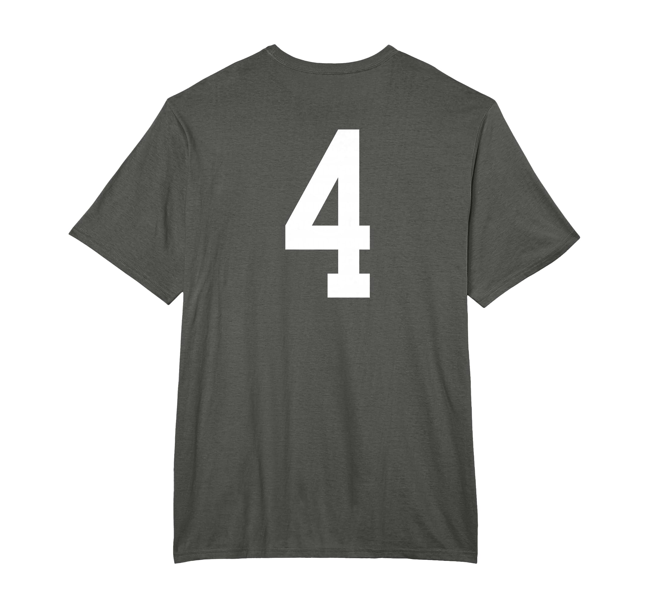 Number 4 Back Soccer Training T-Shirt - Custom Art Print Men Women - T-Shirt, Sweatshirt, Hoodie
