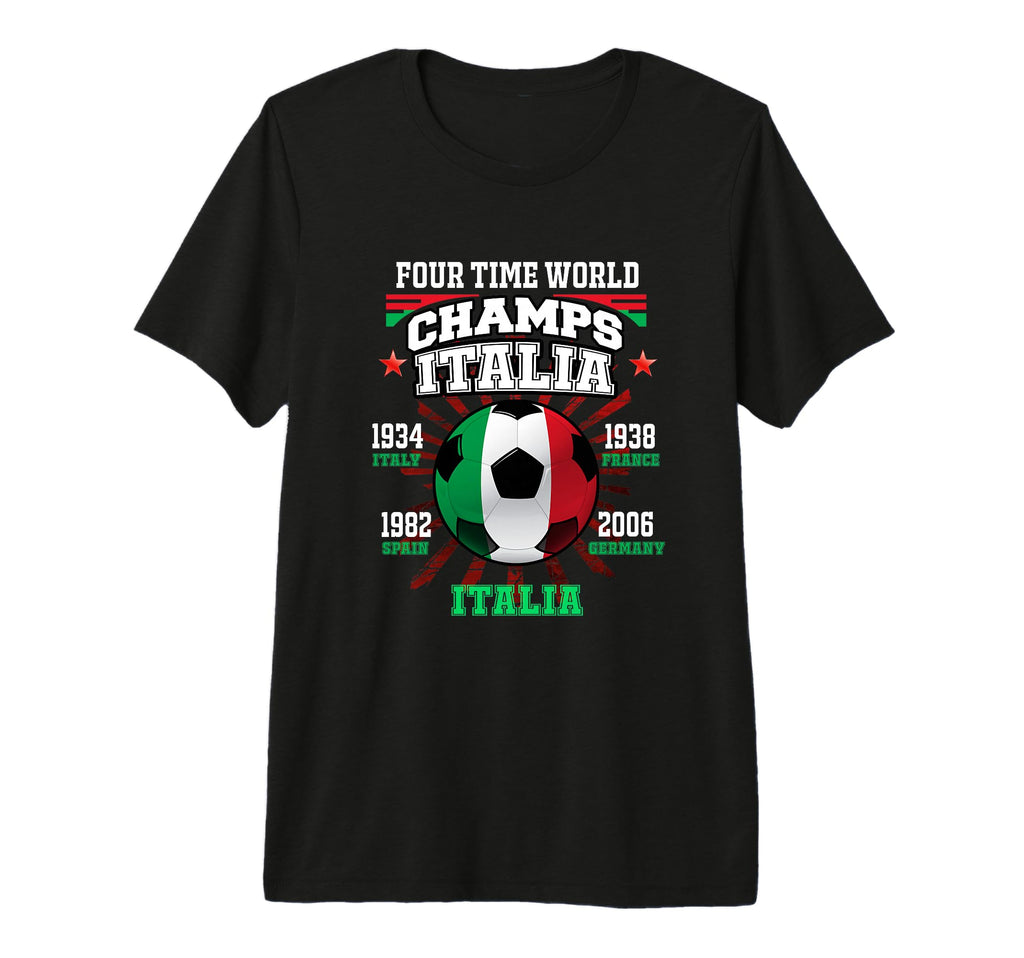 Italy Football Cup Years Italia T-Shirt - Custom Art Print Men Women - T-Shirt, Sweatshirt, Hoodie