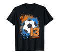 13Th Birthday 13 Years Old Soccer Ball T-Shirt - Unique Graphic for Adults - T-Shirt, Sweatshirt, Hoodie