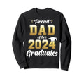 Proud Dad Two 2024 Graduates Twins Sweatshirt - Novelty Apparel for Adults - T-Shirt, Sweatshirt, Hoodie