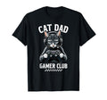 Cat Dad Gamer Club Video Game T-Shirt - Aesthetic Graphic Men Women - T-Shirt, Sweatshirt, Hoodie