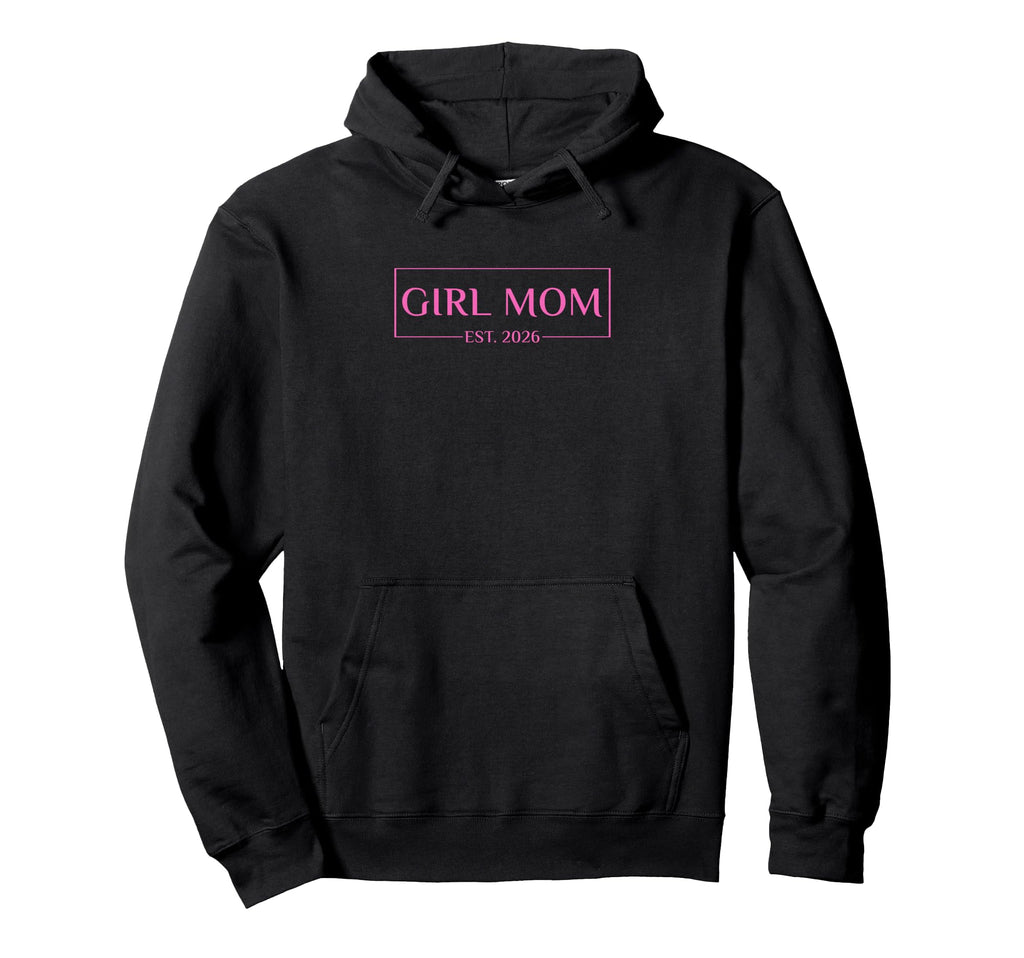 Mom Est 2026 Expect Mommy Hoodie - Minimalist Print Men Women - T-Shirt, Sweatshirt, Hoodie