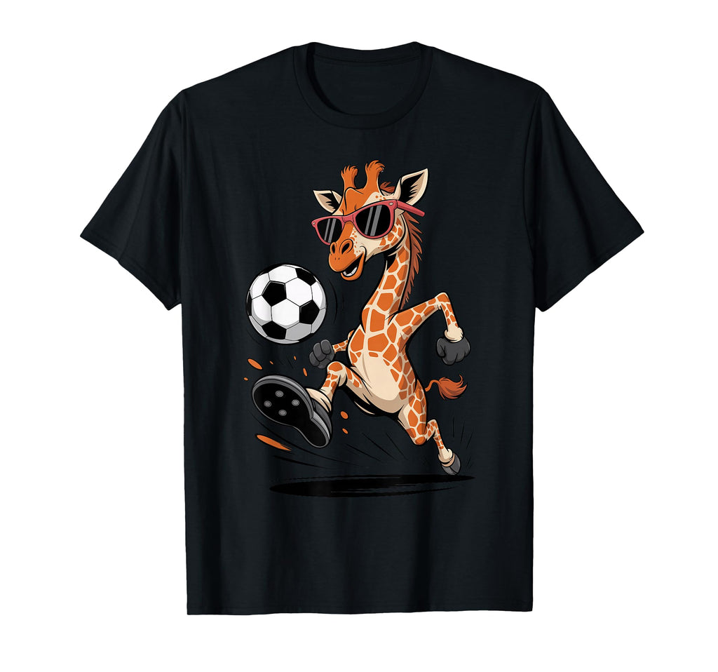 Funny Giraffe Playing Soccer Ball T-Shirt - Trendy Graphic Men Women - T-Shirt, Sweatshirt, Hoodie