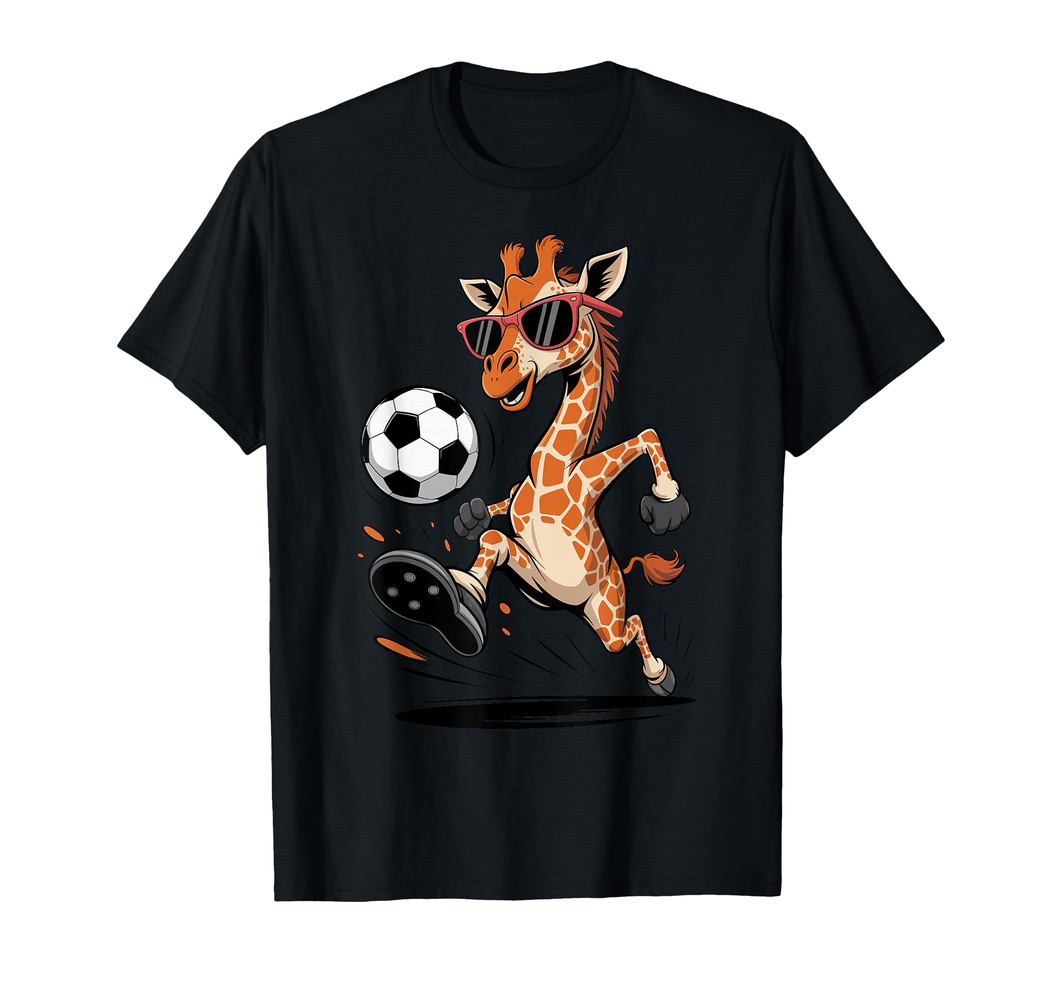 Funny Giraffe Playing Soccer Ball T-Shirt - Trendy Graphic Men Women - T-Shirt, Sweatshirt, Hoodie