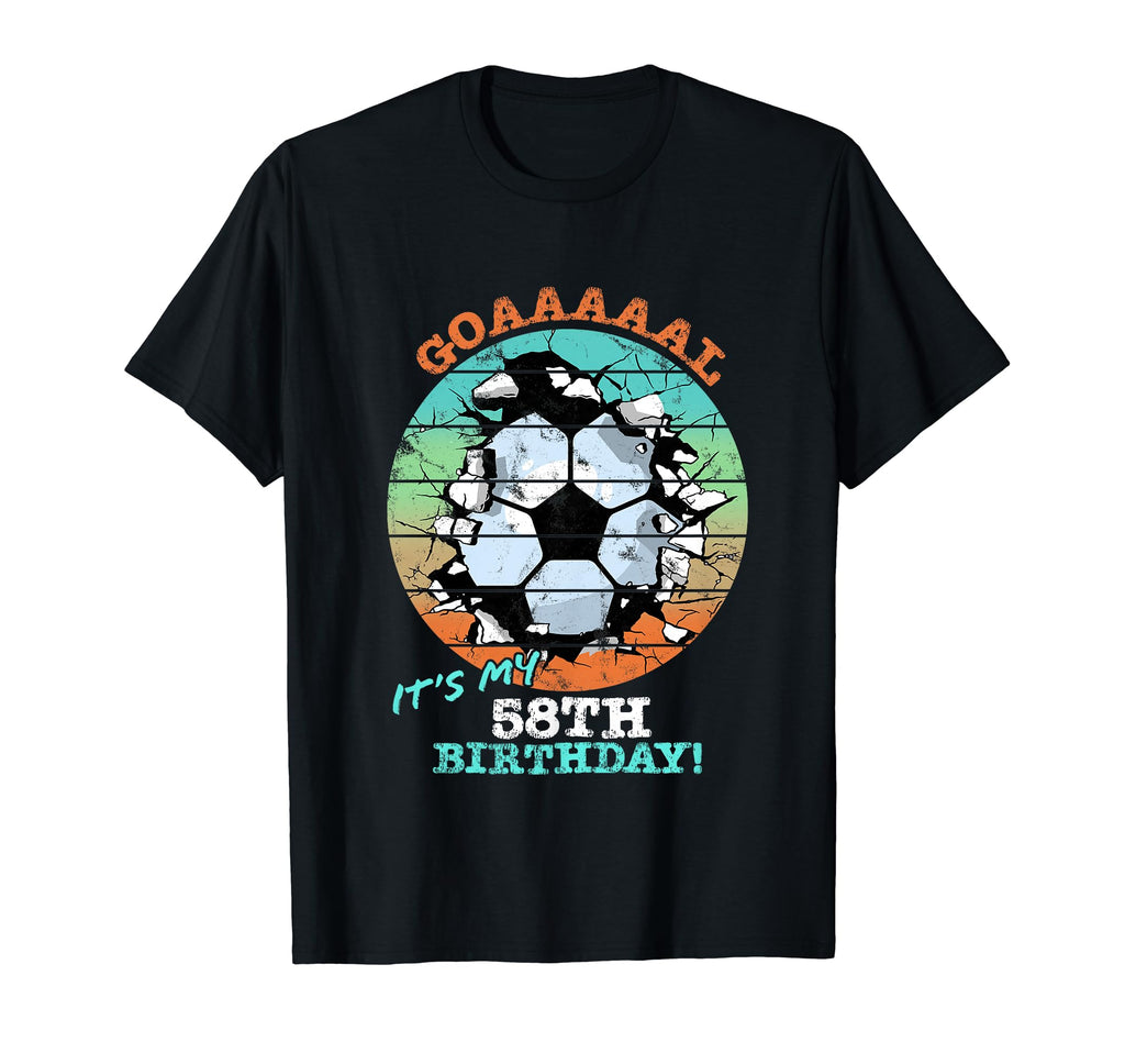 Soccer Birthday Party 58 Year Old 58Th T-Shirt - Fun Novelty Design Unisex - T-Shirt, Sweatshirt, Hoodie