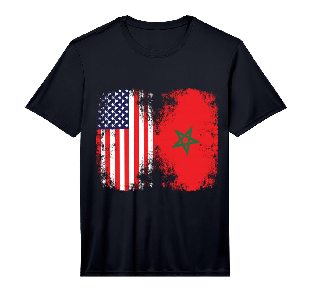 Moorish American Morocco Flag T-Shirt - Custom Art Print for Adults - T-Shirt, Sweatshirt, Hoodie