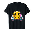 Smile Face Funny Middle Finger T-Shirt - Trendy Graphic Unisex - T-Shirt, Sweatshirt, Hoodie