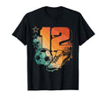 12Th Birthday Soccer Player Football T-Shirt - Casual Everyday Wear Unisex - T-Shirt, Sweatshirt, Hoodie