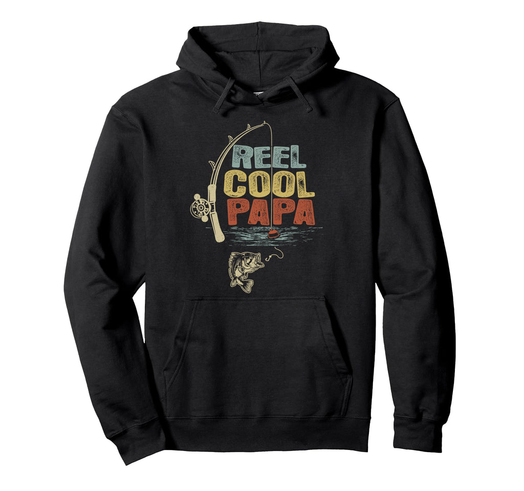 Funny Fisherman Reel Papa Hoodie - Custom Art Print Unisex - T-Shirt, Sweatshirt, Hoodie