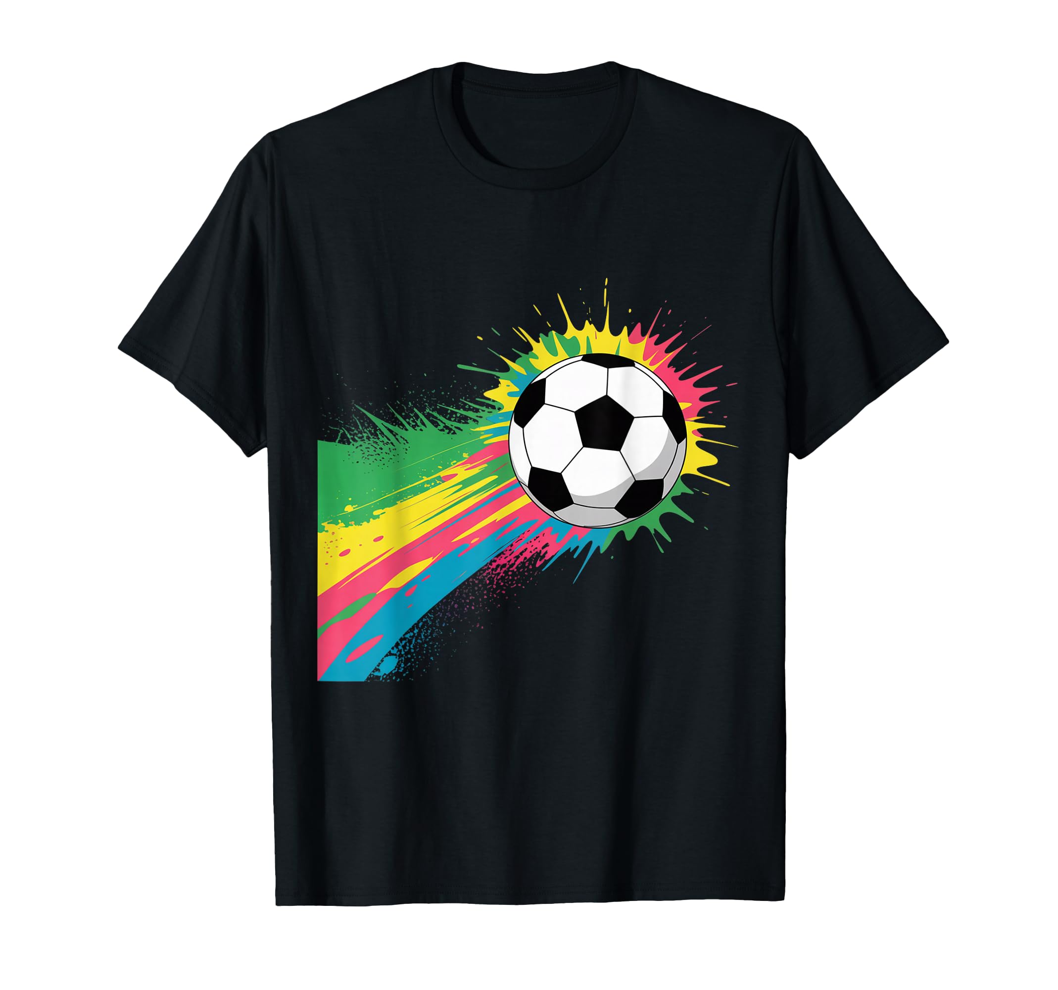 Colorful Soccer Ball Players And T-Shirt - Aesthetic Graphic for Adults - T-Shirt, Sweatshirt, Hoodie