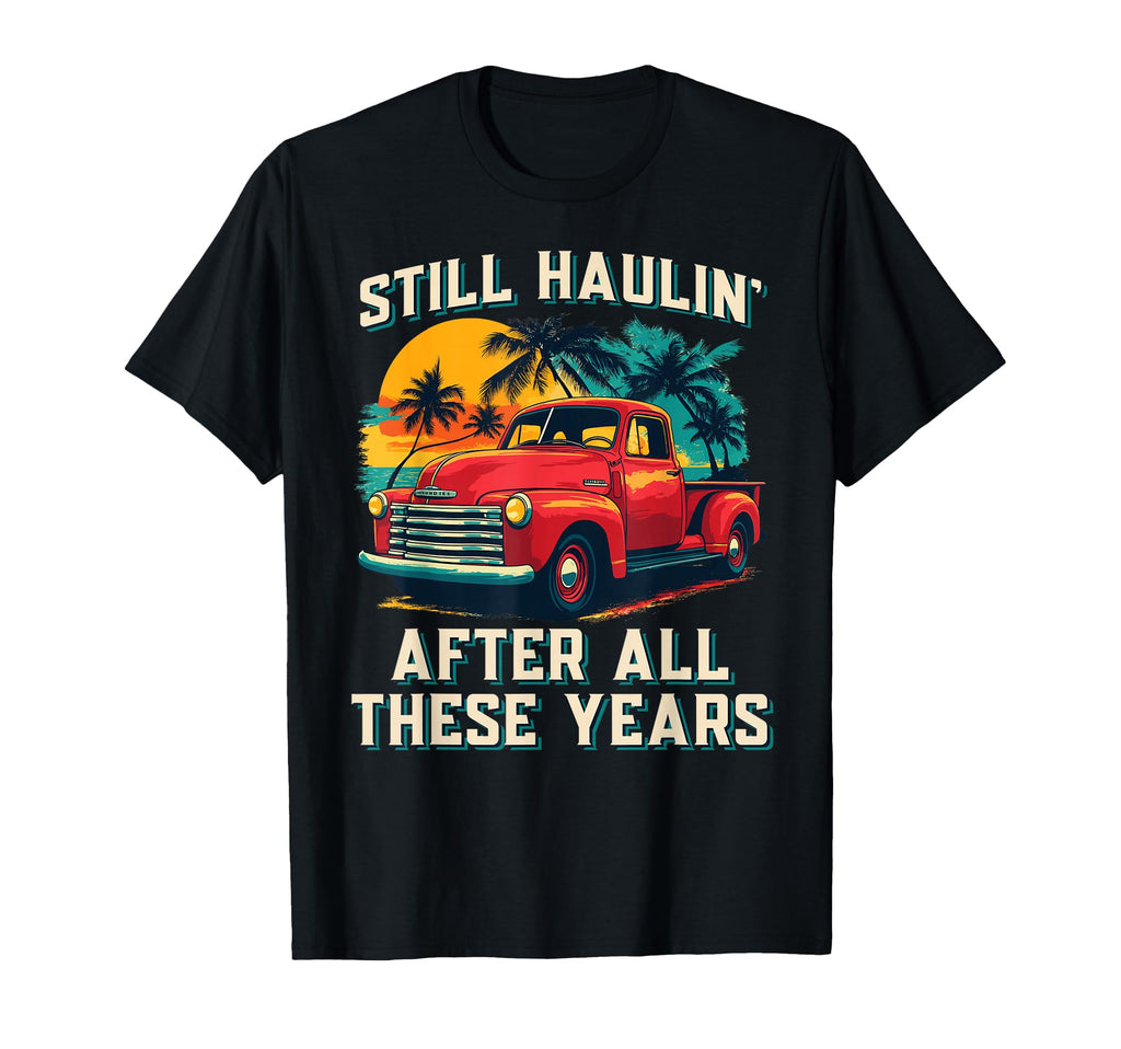 Presto Funny Old Pickup Trucks Car T-Shirt - Fun Novelty Design for Adults - T-Shirt, Sweatshirt, Hoodie