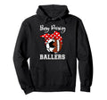 Busy Raising Ballers Funny Football Hoodie - Fun Novelty Design Unisex - T-Shirt, Sweatshirt, Hoodie