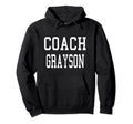 Coach Grayson Custom Football Soccer Hoodie - Aesthetic Graphic Men Women - T-Shirt, Sweatshirt, Hoodie