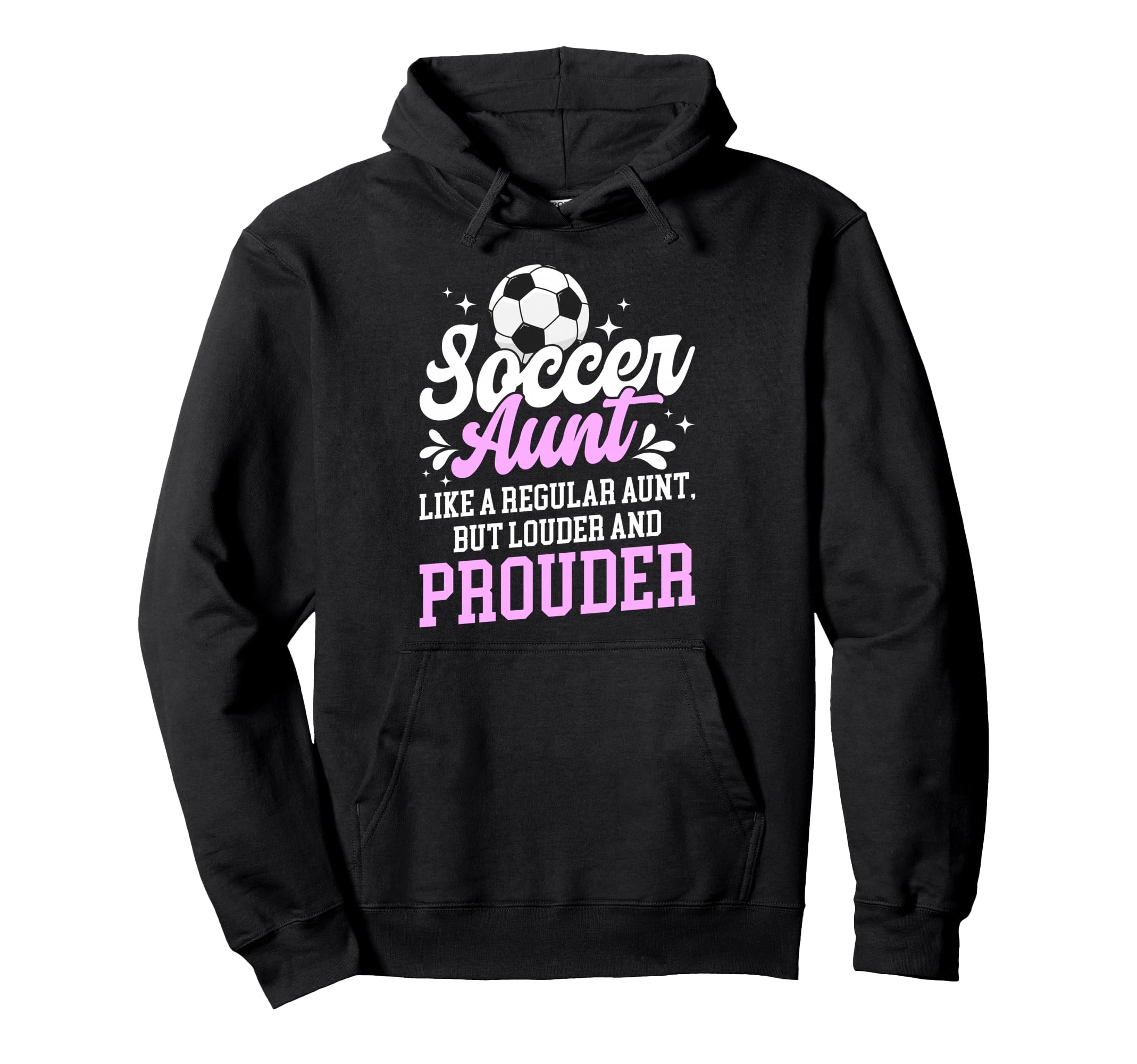 Soccer Aunt Soccer Player Auntie Hoodie - Minimalist Print Unisex - T-Shirt, Sweatshirt, Hoodie