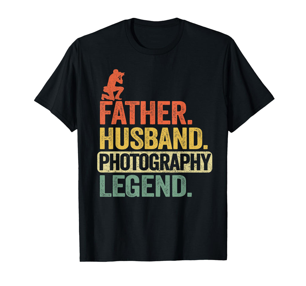 Father Husband Photography Legend T-Shirt - Casual Everyday Wear Men Women - T-Shirt, Sweatshirt, Hoodie
