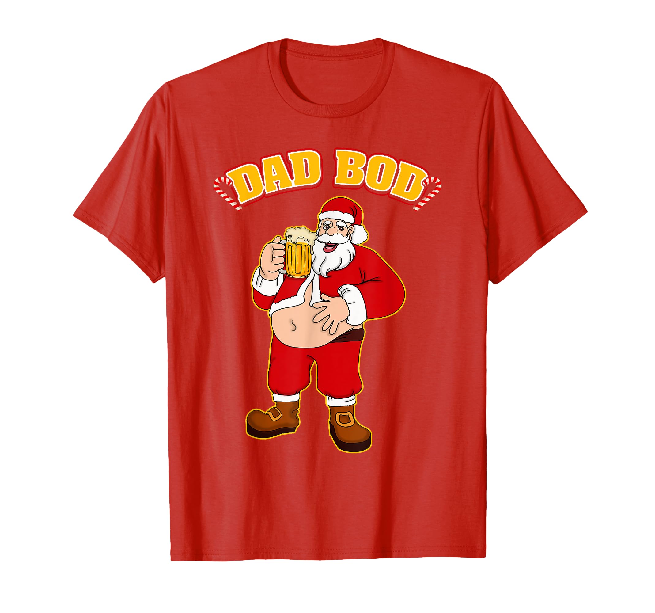 Santa Dad Bod Funny Gift T-Shirt - Fun Novelty Design for Adults - T-Shirt, Sweatshirt, Hoodie