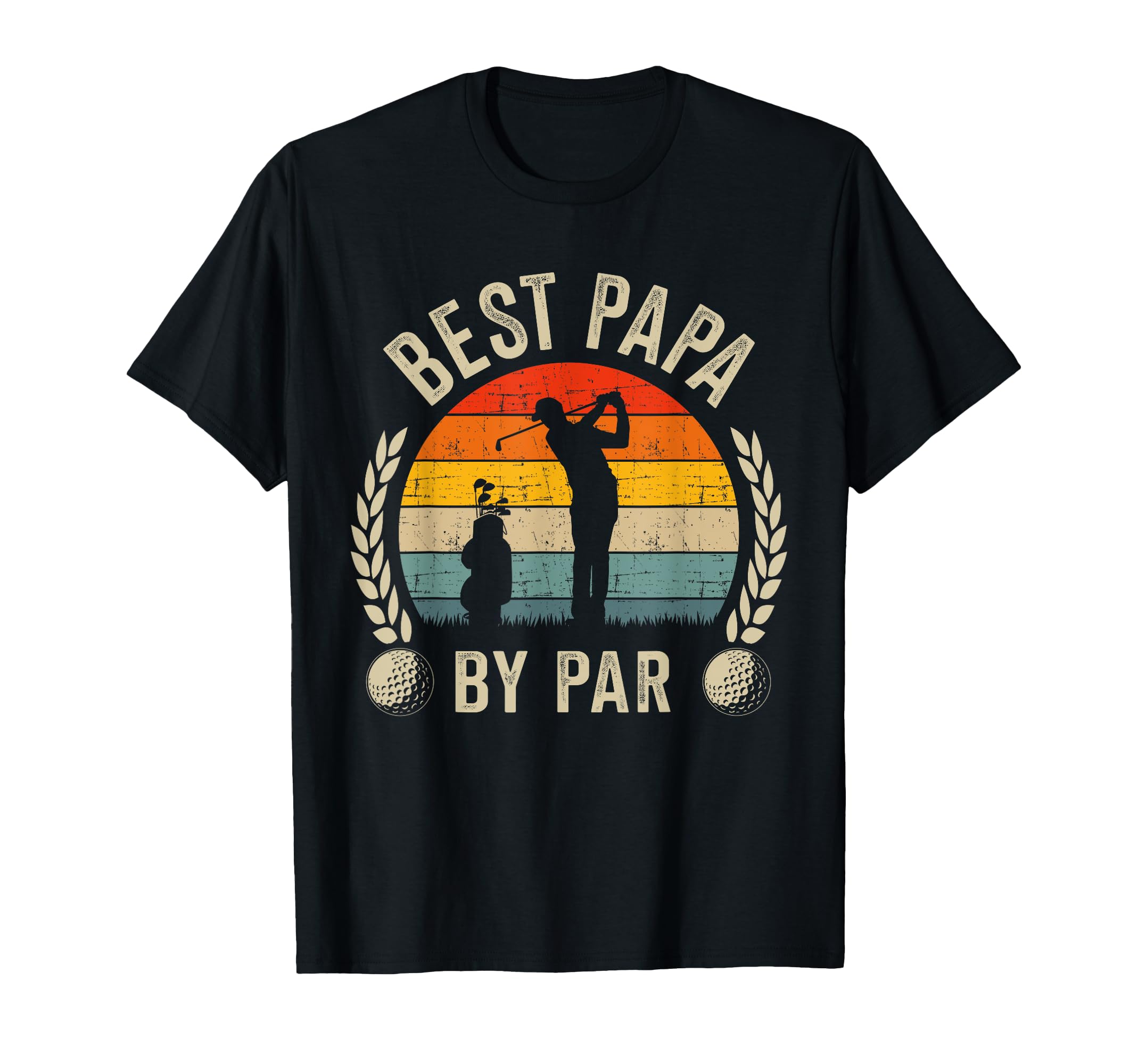 Best Papa Par Golf Dad Grandpa T-Shirt - Custom Art Print Men Women - T-Shirt, Sweatshirt, Hoodie