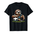 Funny Sloth Playing Soccer Soccer T-Shirt - Fun Novelty Design for Adults - T-Shirt, Sweatshirt, Hoodie