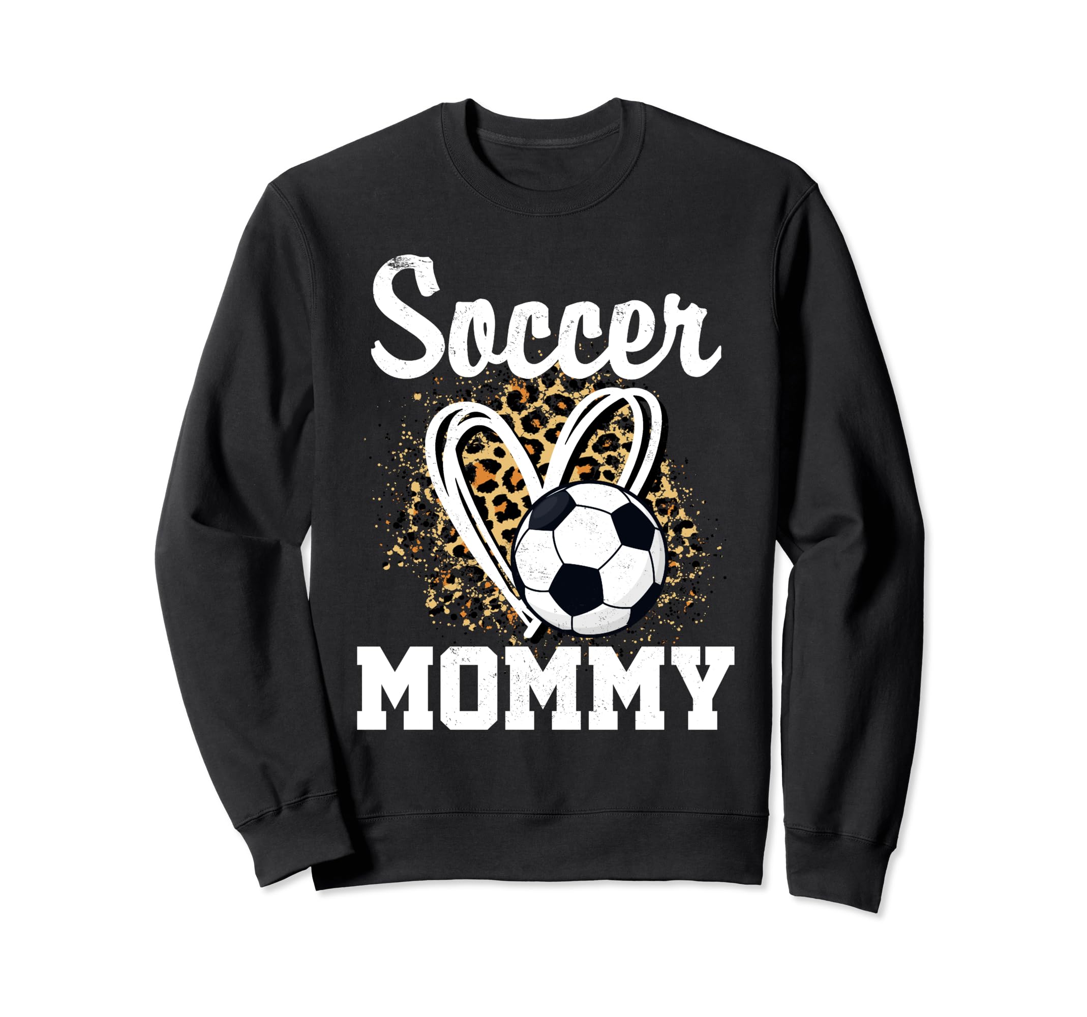 Soccer Mommy Leopard Heart Matching Sweatshirt - Trendy Graphic Men Women - T-Shirt, Sweatshirt, Hoodie